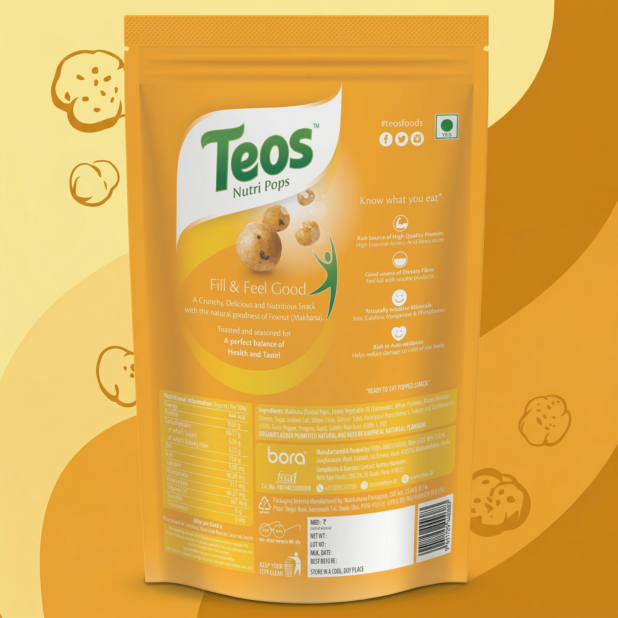 Cheesy Pizza Makhana NutriPops - Image 2