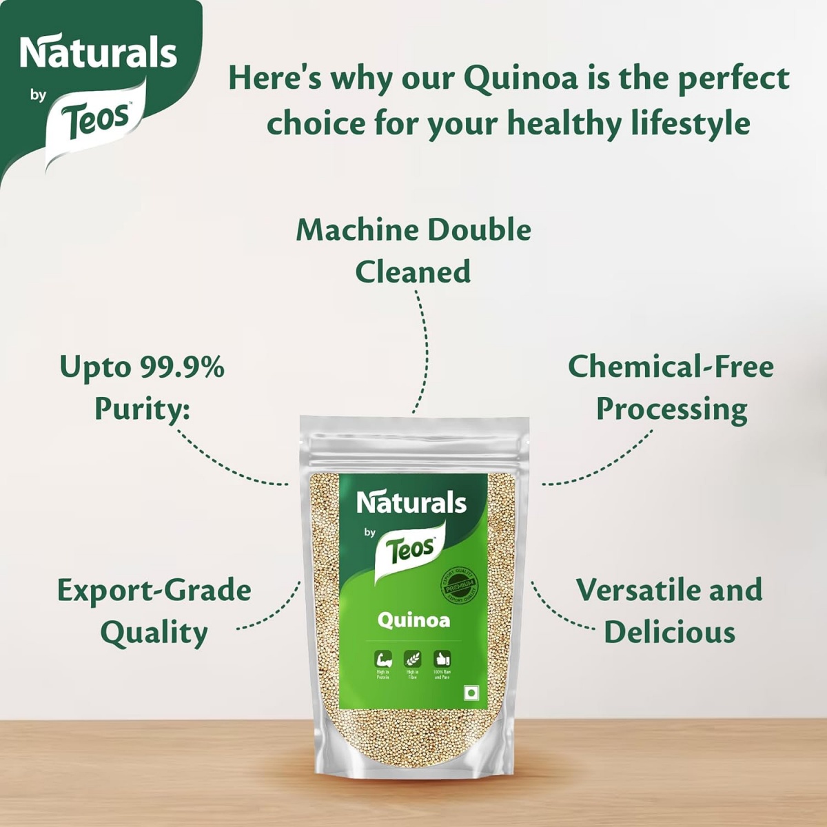 White Quinoa | Complete Protein with All 9 Amino Acids | 450g - Image 5