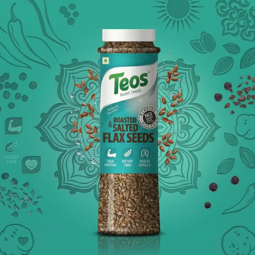 Roasted and Salted Flax Seed | Omega-3 & Fibre