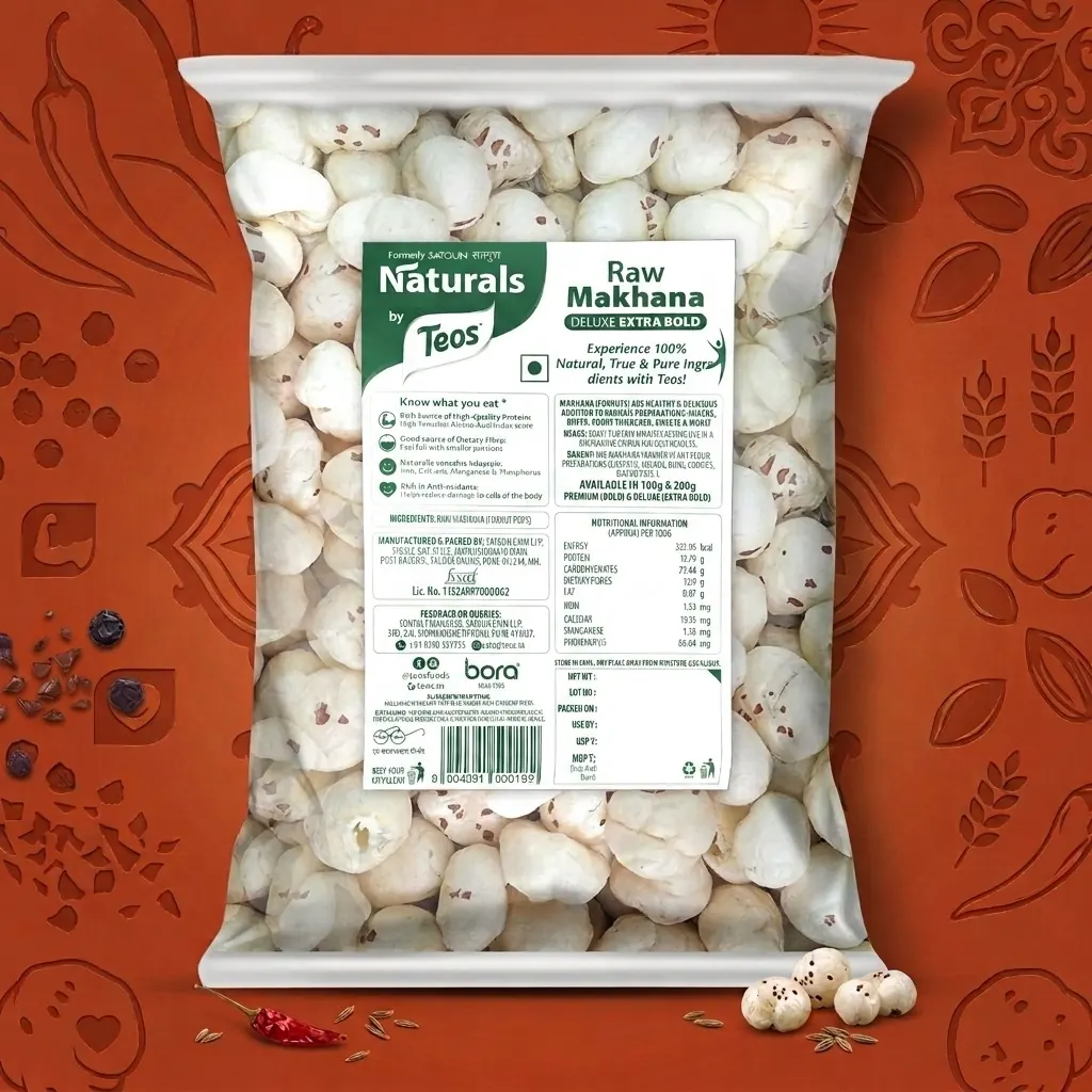Raw Makhana Deluxe Extra Bold