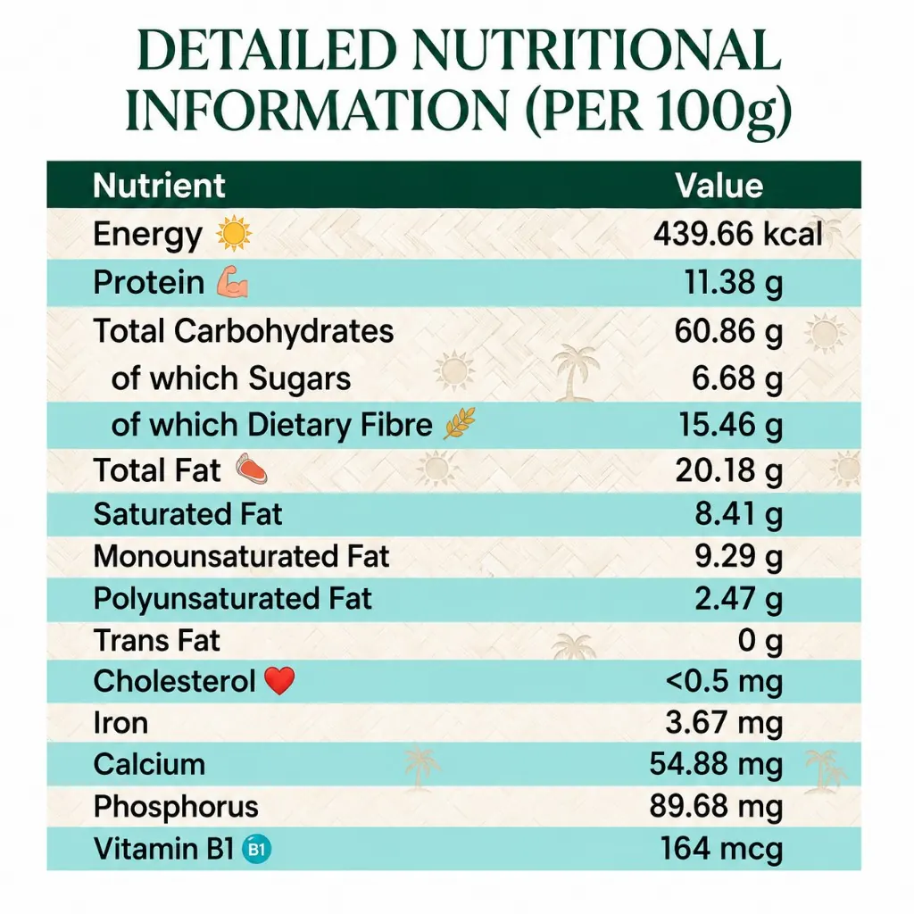 Salt and Pepper Flavored Makhana Nutrition